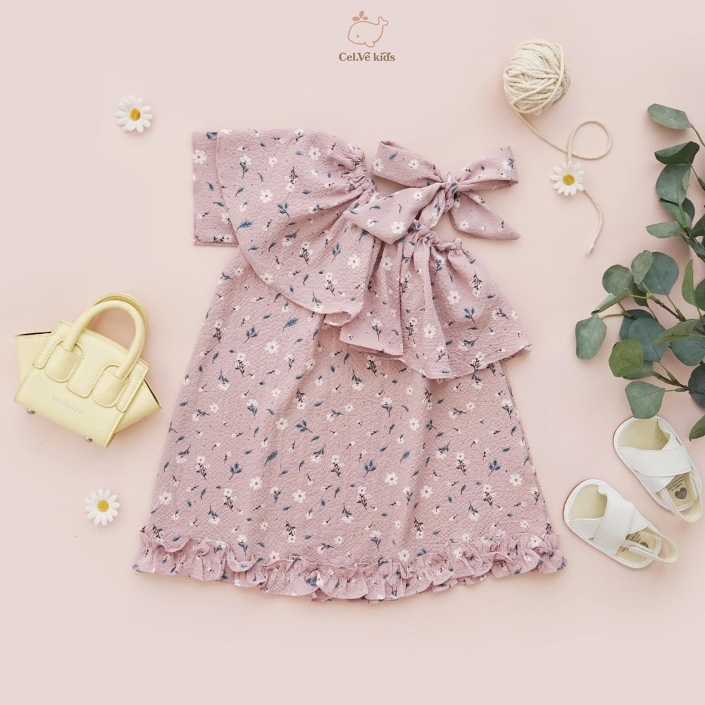 CELVEkids - Dress Jasmine rok Anak Perempuan Korean style Bahan crinkle viscose usia 1-6th+