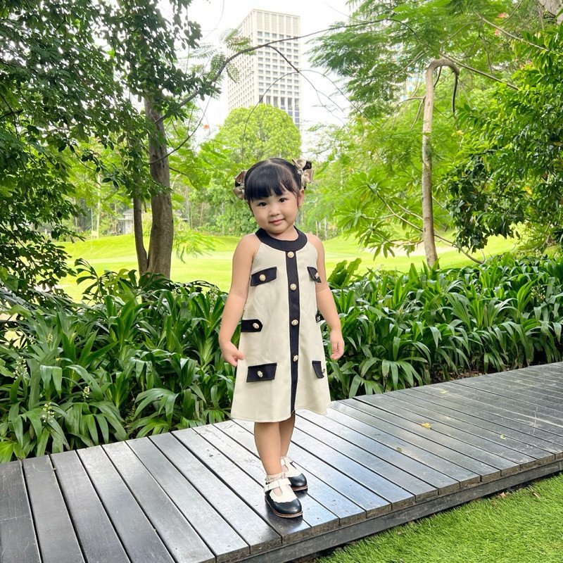 CELVEkids - Gretta Dress Baju Anak Perempuan Korean style semiwool usia 1-6th