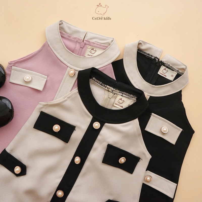 CELVEkids - Gretta Dress Baju Anak Perempuan Korean style semiwool usia 1-6th