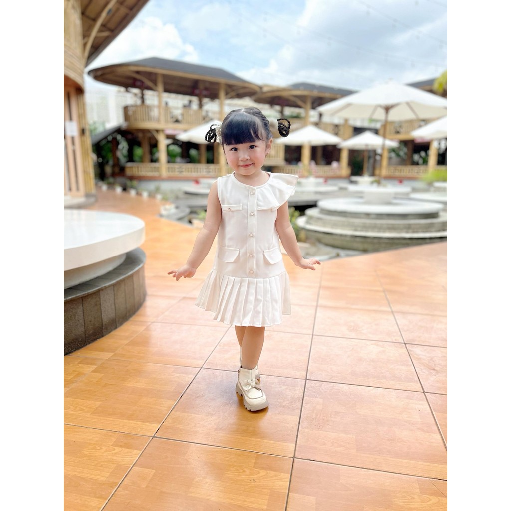 CELVEkids - Monalissa Dress Baju Anak Perempuan Korean style semiwool usia 1-6th