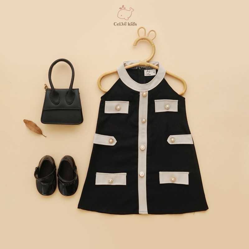 CELVEkids - Gretta Dress Baju Anak Perempuan Korean style semiwool usia 1-6th