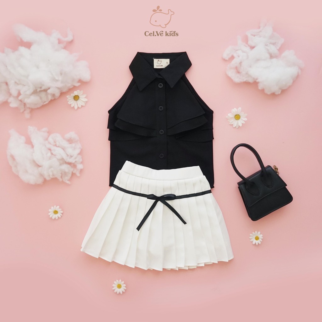 CELVEkids - Stelan Elyza Set Baju rok celana Anak Perempuan Korean style semiwool usia 1-8th
