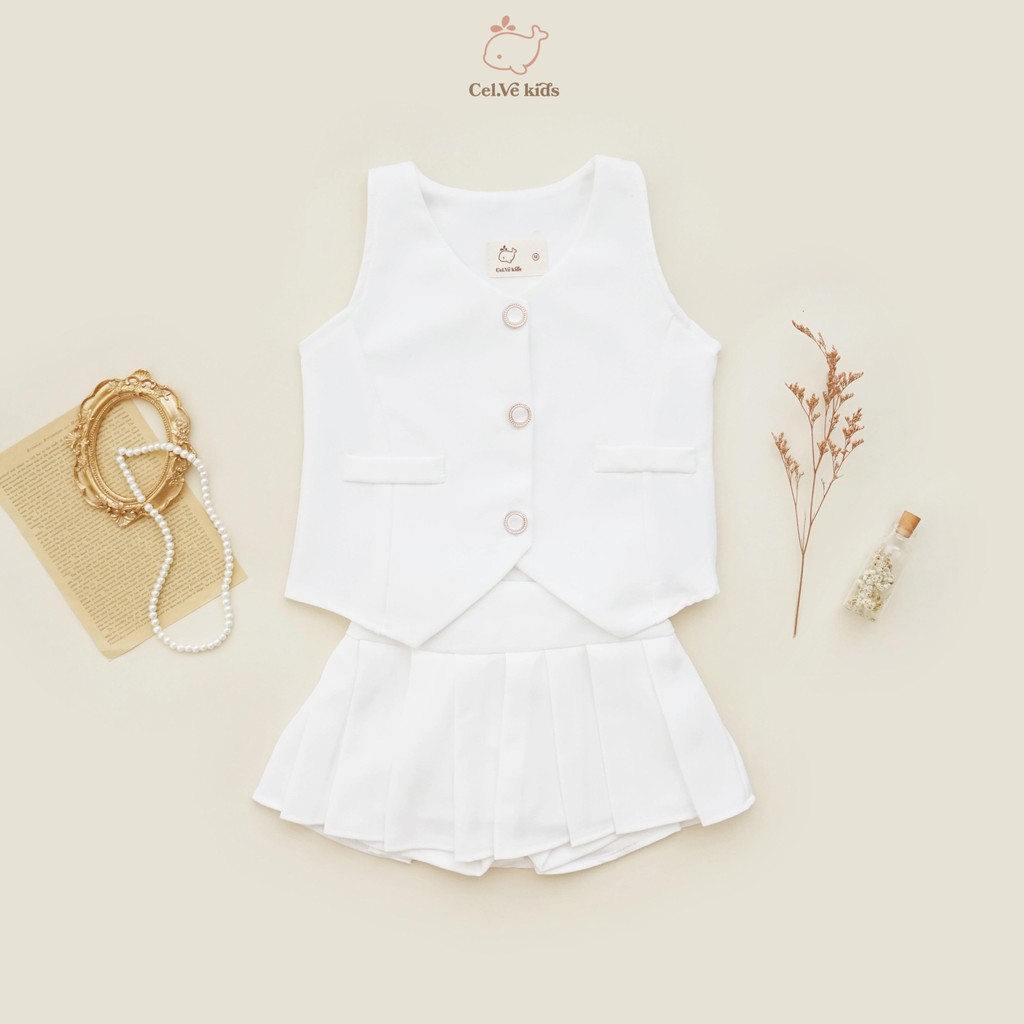 CELVEkids - Stelan Jolene Set Baju rok celana Anak Perempuan Korean style semiwool usia 1-12th