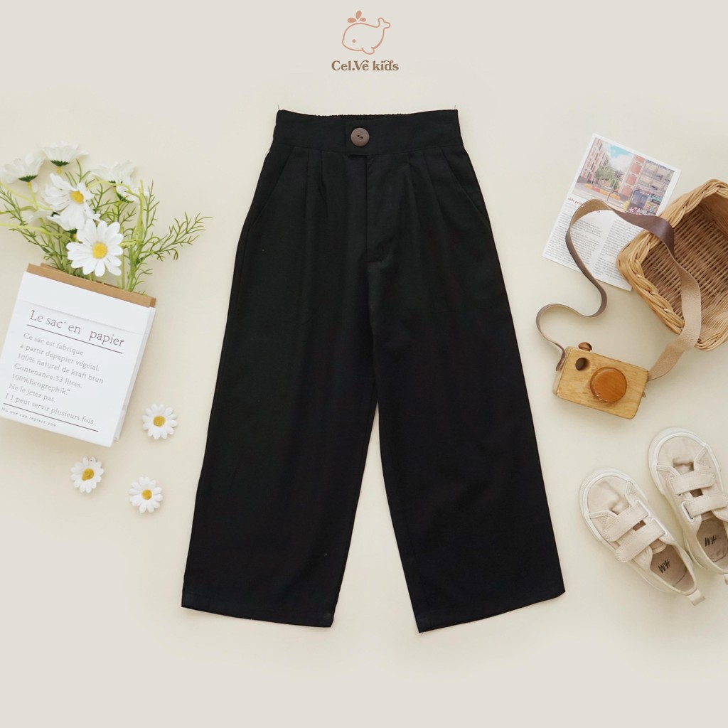 Celvekids - Pants Brielle Celana Kulot Anak Perempuan Korean Style Bahan Katun Twill Usia 1-6th