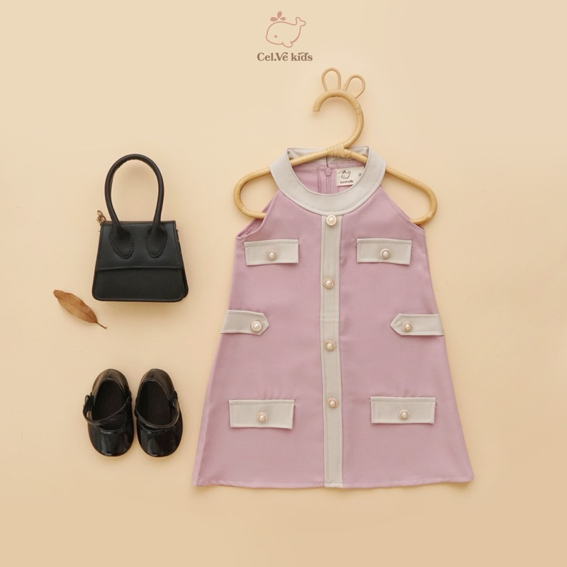 CELVEkids - Gretta Dress Baju Anak Perempuan Korean style semiwool usia 1-6th