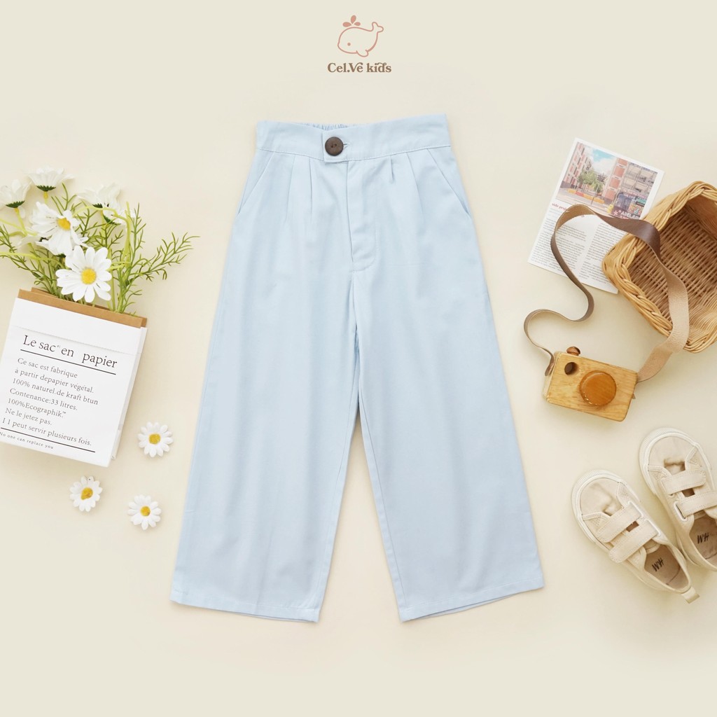 Celvekids - Pants Brielle Celana Kulot Anak Perempuan Korean Style Bahan Katun Twill Usia 1-6th