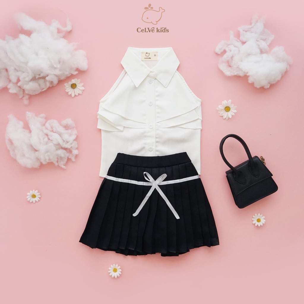 CELVEkids - Stelan Elyza Set Baju rok celana Anak Perempuan Korean style semiwool usia 1-8th