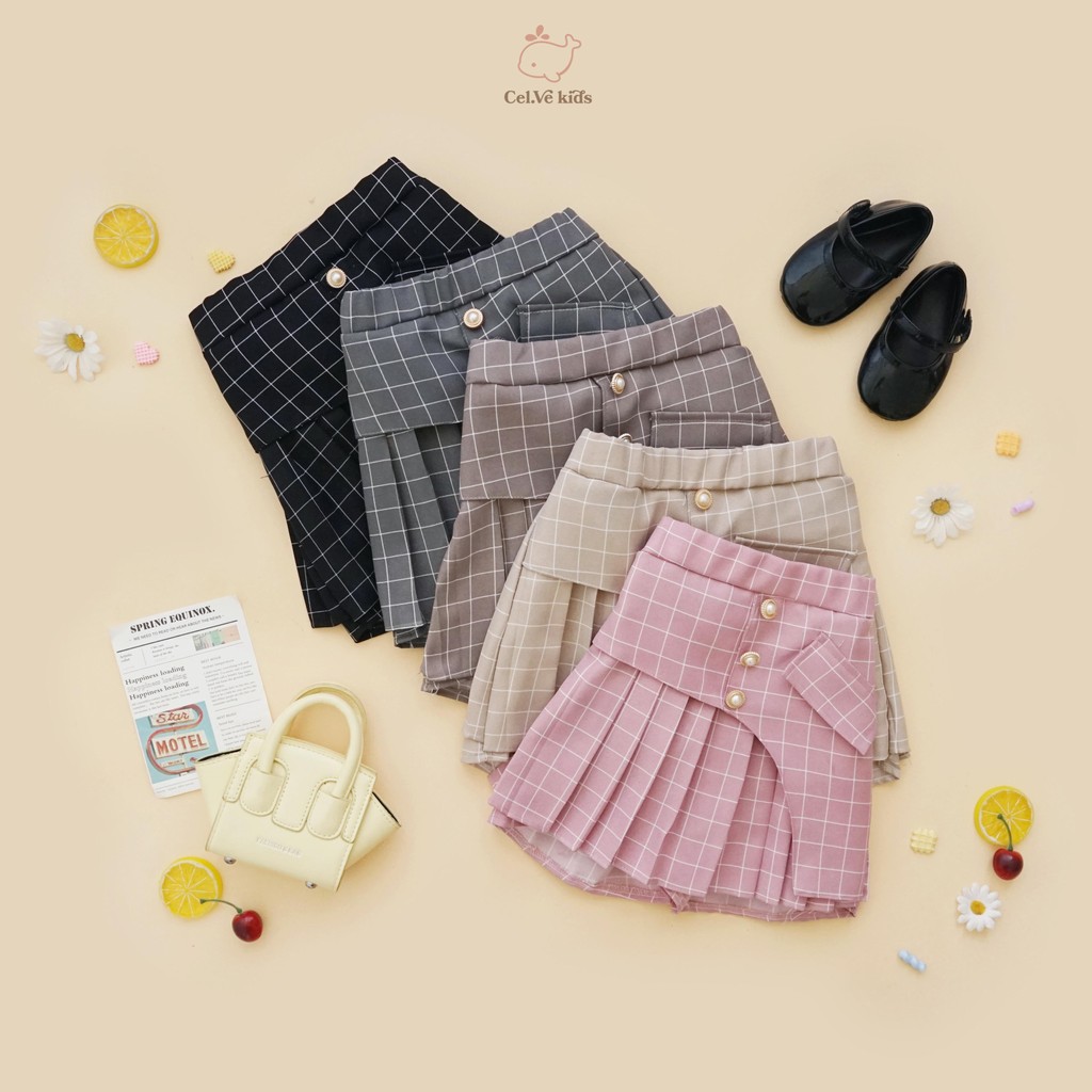 CELVEkids - Skort Dionne Rok Celana Anak Perempuan Korean style semiwool usia 1-8th