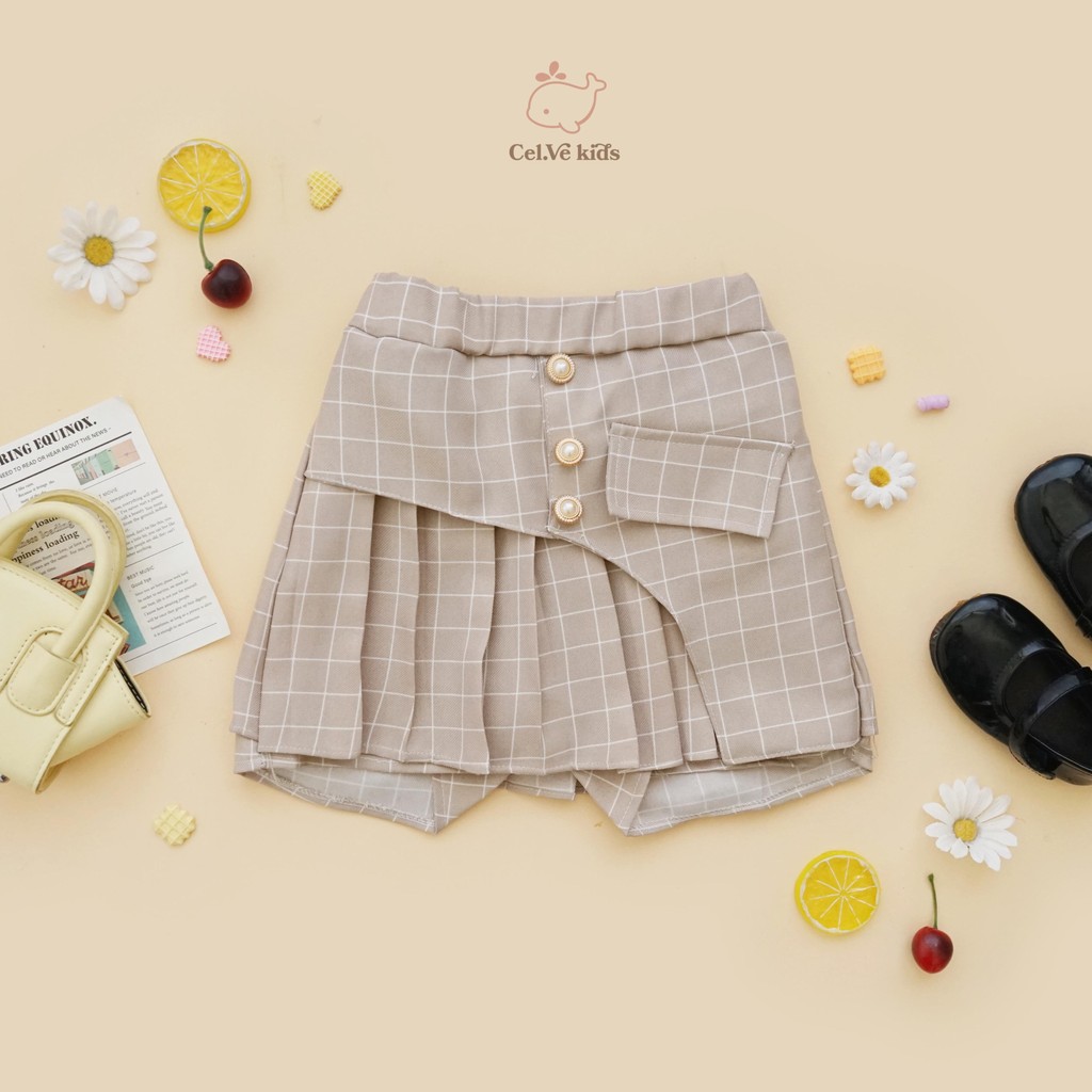 CELVEkids - Skort Dionne Rok Celana Anak Perempuan Korean style semiwool usia 1-8th