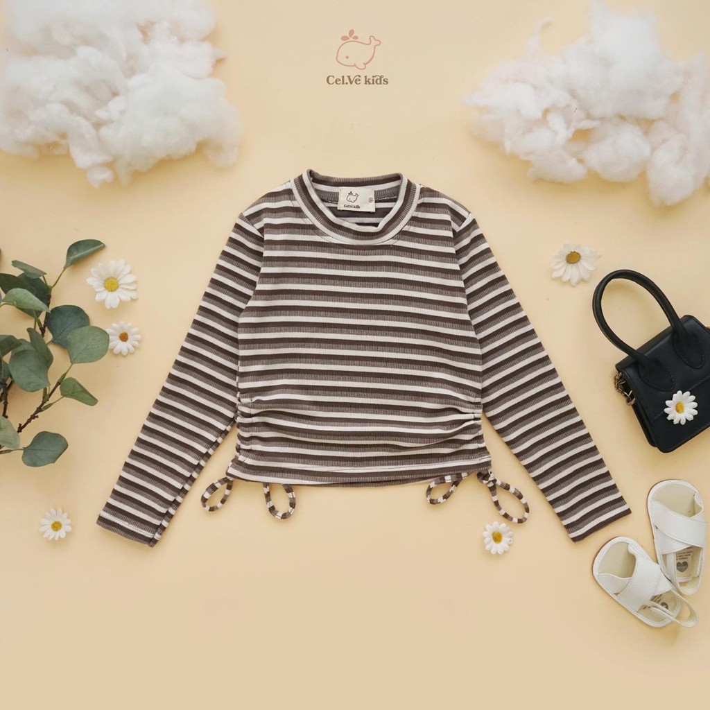 Celvekids - Top Calestina Atasan Blouse Anak Perempuan Korean Style Bahan Knit Usia 1-8th