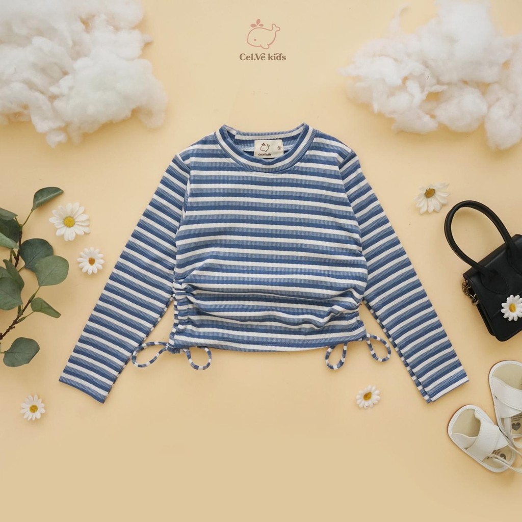 Celvekids - Top Calestina Atasan Blouse Anak Perempuan Korean Style Bahan Knit Usia 1-8th