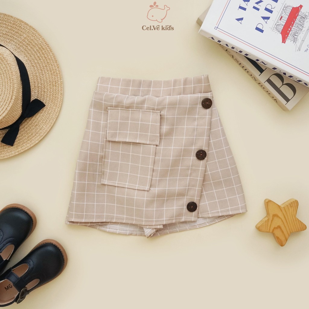 CELVEkids - Skort Chloe Rok Celana Anak Perempuan Korean style semiwool usia 1-8th