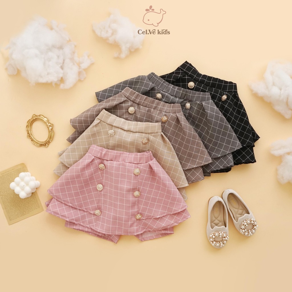 CELVEkids - Skort Nancy Rok Celana Anak Perempuan Korean style semiwool usia 1-8th