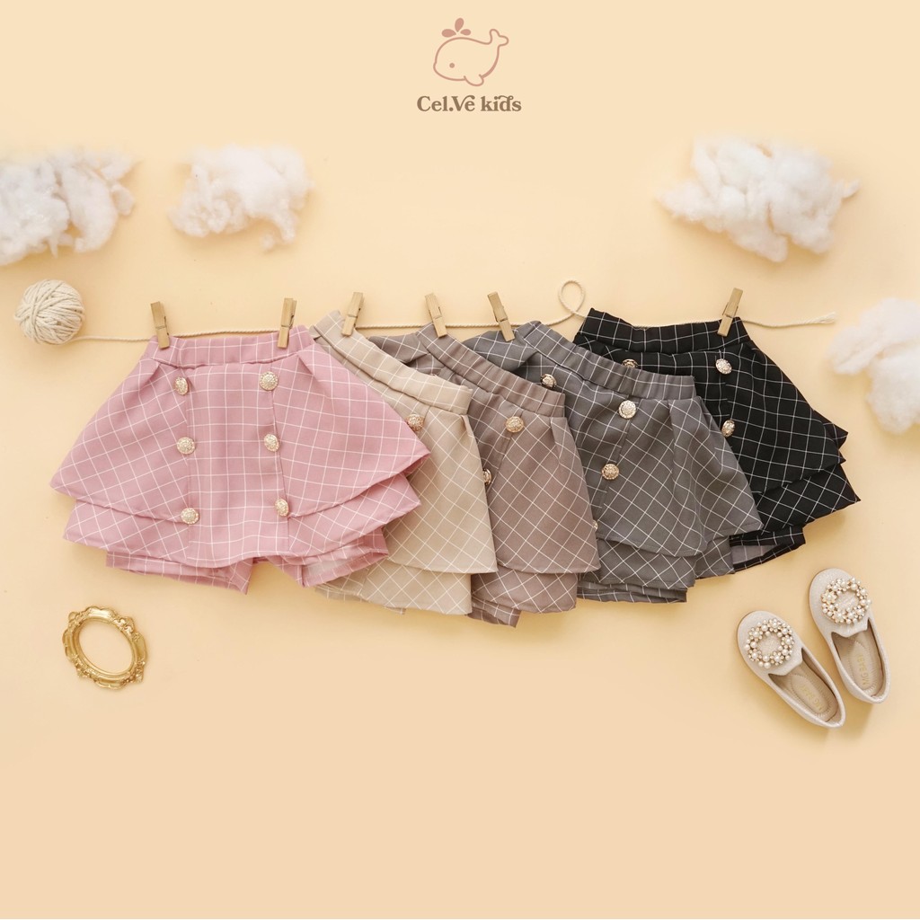 CELVEkids - Skort Nancy Rok Celana Anak Perempuan Korean style semiwool usia 1-8th
