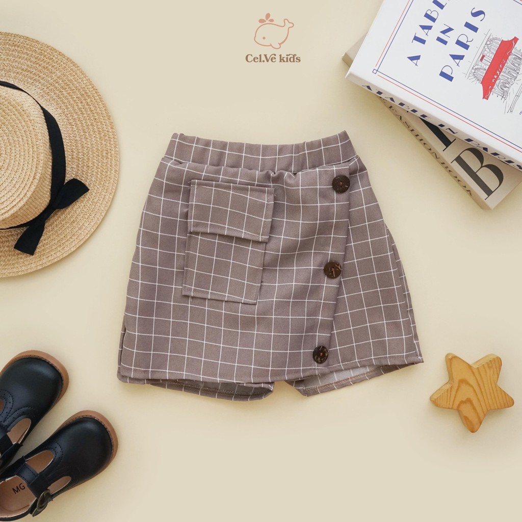 CELVEkids - Skort Chloe Rok Celana Anak Perempuan Korean style semiwool usia 1-8th