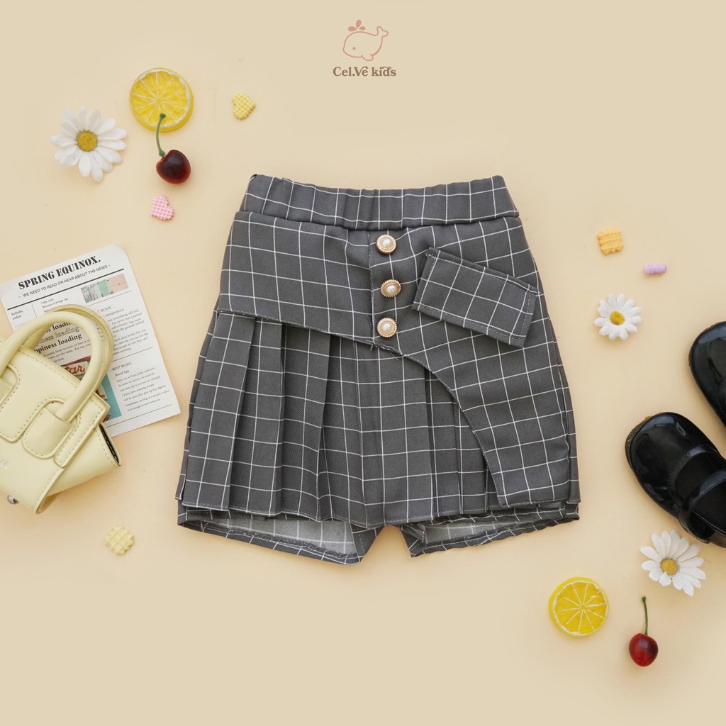 CELVEkids - Skort Dionne Rok Celana Anak Perempuan Korean style semiwool usia 1-8th
