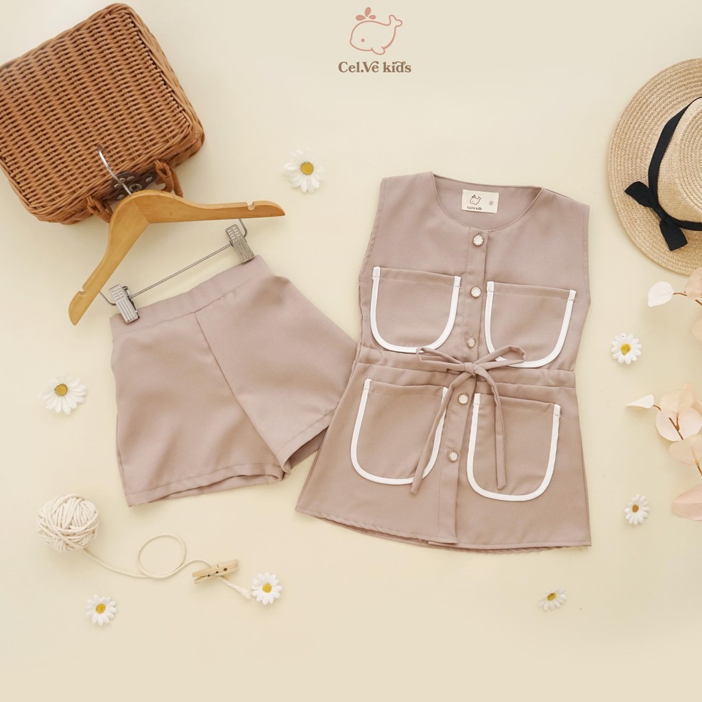 CELVEkids - Stelan Jeslyn Set Baju rok celana Anak Perempuan Korean style semiwool usia 1-8th