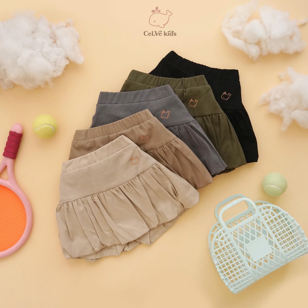 Celvekids - Skort Pants Zoya Rok Celana Anak Perempuan Korean Style Bahan Chinos Usia 1-8th