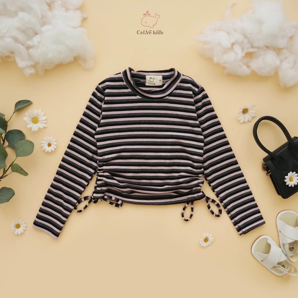 Celvekids - Top Calestina Atasan Blouse Anak Perempuan Korean Style Bahan Knit Usia 1-8th