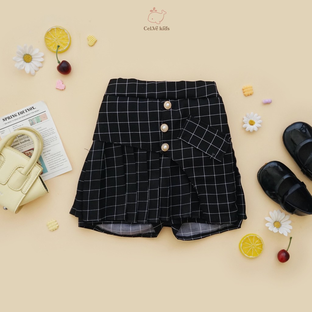 CELVEkids - Skort Dionne Rok Celana Anak Perempuan Korean style semiwool usia 1-8th