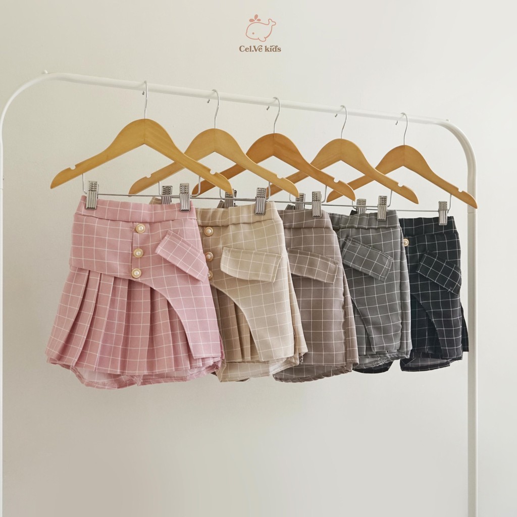 CELVEkids - Skort Dionne Rok Celana Anak Perempuan Korean style semiwool usia 1-8th