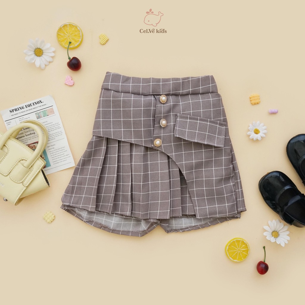 CELVEkids - Skort Dionne Rok Celana Anak Perempuan Korean style semiwool usia 1-8th