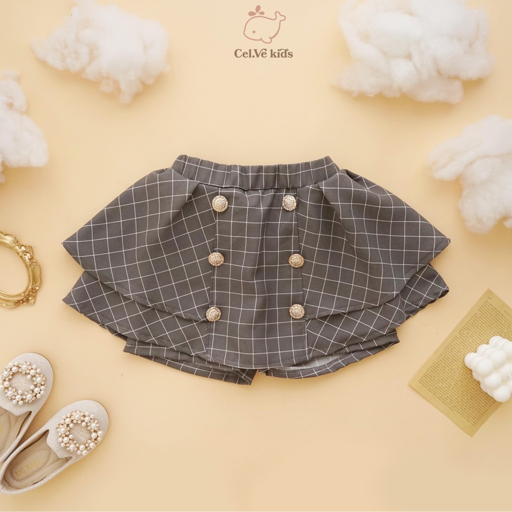 CELVEkids - Skort Nancy Rok Celana Anak Perempuan Korean style semiwool usia 1-8th