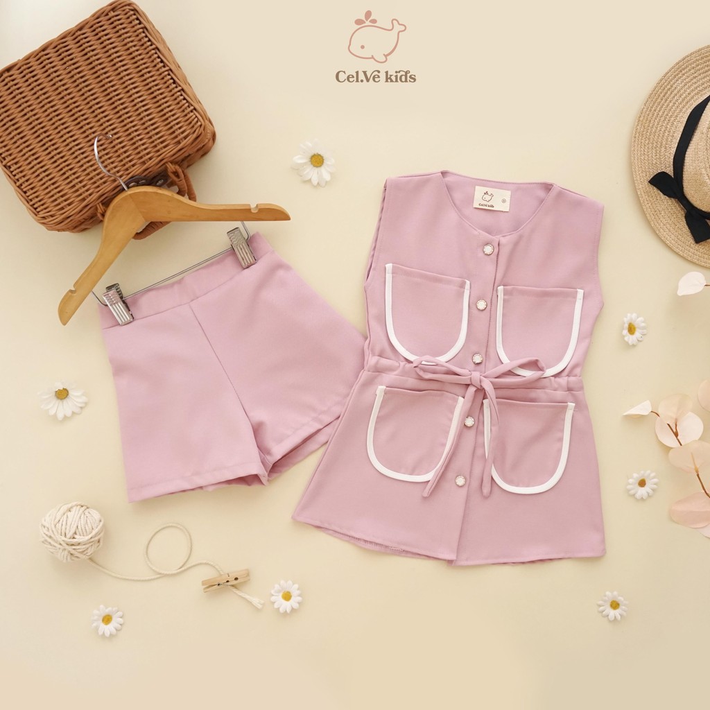 CELVEkids - Stelan Jeslyn Set Baju rok celana Anak Perempuan Korean style semiwool usia 1-8th