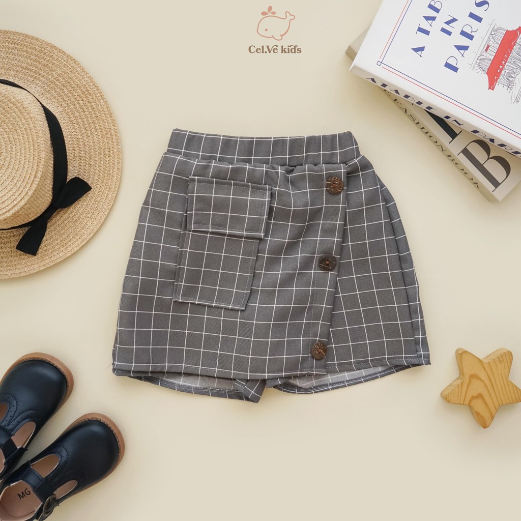 CELVEkids - Skort Chloe Rok Celana Anak Perempuan Korean style semiwool usia 1-8th