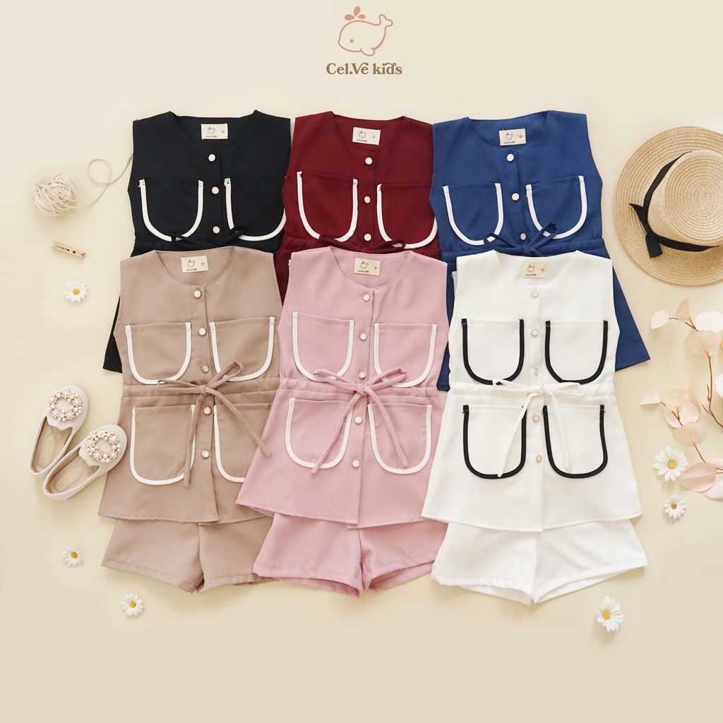 CELVEkids - Stelan Jeslyn Set Baju rok celana Anak Perempuan Korean style semiwool usia 1-8th