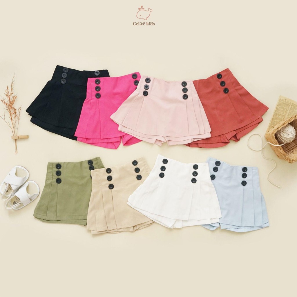 CELVEkids - Skort Pants Deborah rok celana Anak Perempuan Korean style Bahan Katun twill usia 1-6th