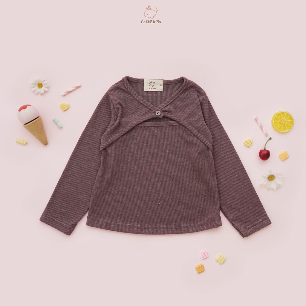 CELVEkids - Top YOLANDA Atasan Anak Perempuan Korean style Bahan knit usia 1-6th+