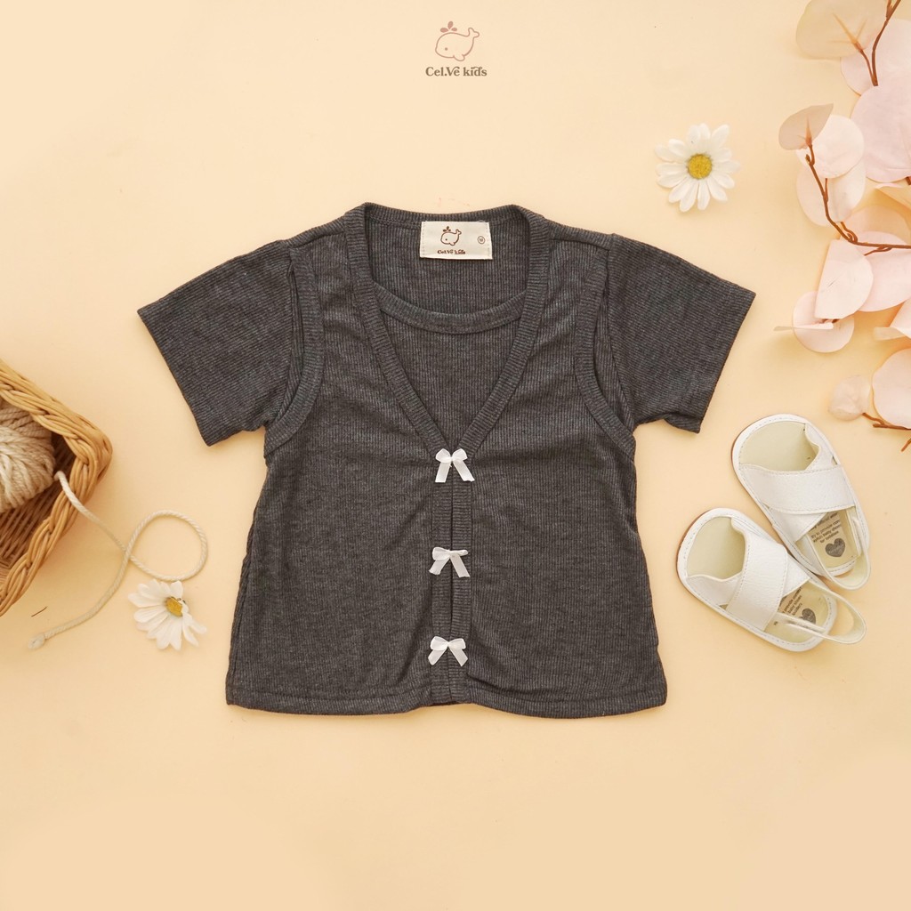 CELVEkids - Top Gwen Atasan Anak Perempuan Korean style Bahan knit usia 1-6th+