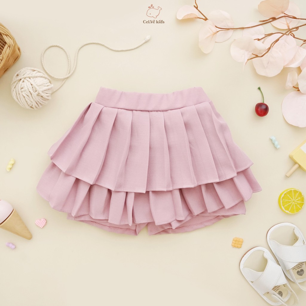 CELVEkids - Skort Pants Juliette rok celana Anak Perempuan Korean style Bahan Katun twill usia 1-8th