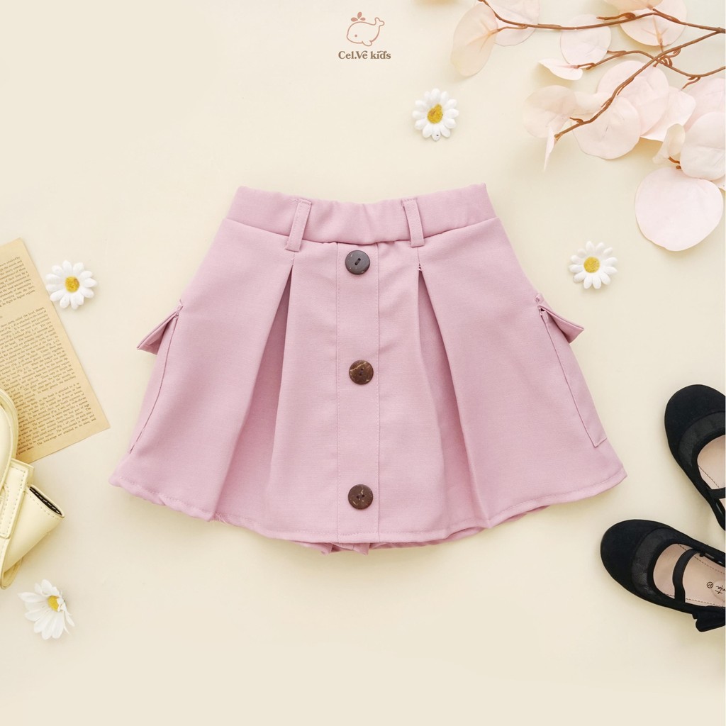 CELVEkids - Skort Pants Lucia rok celana Anak Perempuan Korean style Bahan Katun twill usia 1-8th