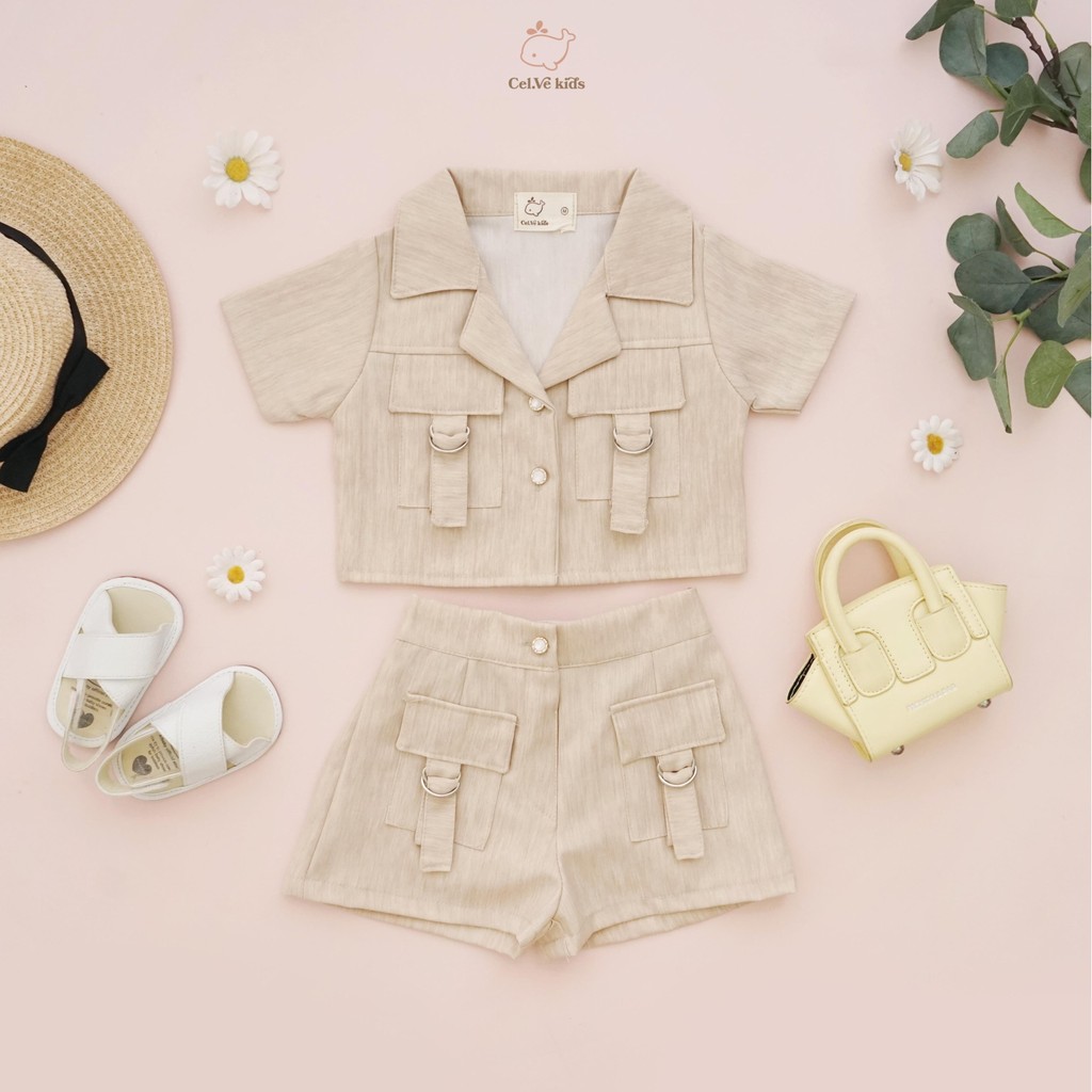 CELVEkids - Stelan Megan Set Baju Celana Anak Perempuan Korean style semiwool usia 1-8th