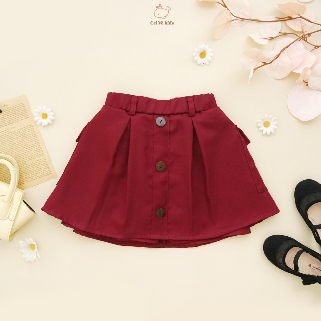 CELVEkids - Skort Pants Lucia rok celana Anak Perempuan Korean style Bahan Katun twill usia 1-8th
