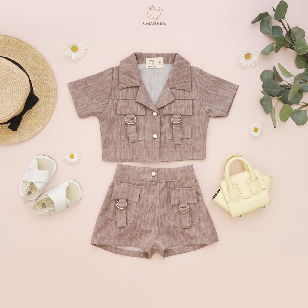 CELVEkids - Stelan Megan Set Baju Celana Anak Perempuan Korean style semiwool usia 1-8th
