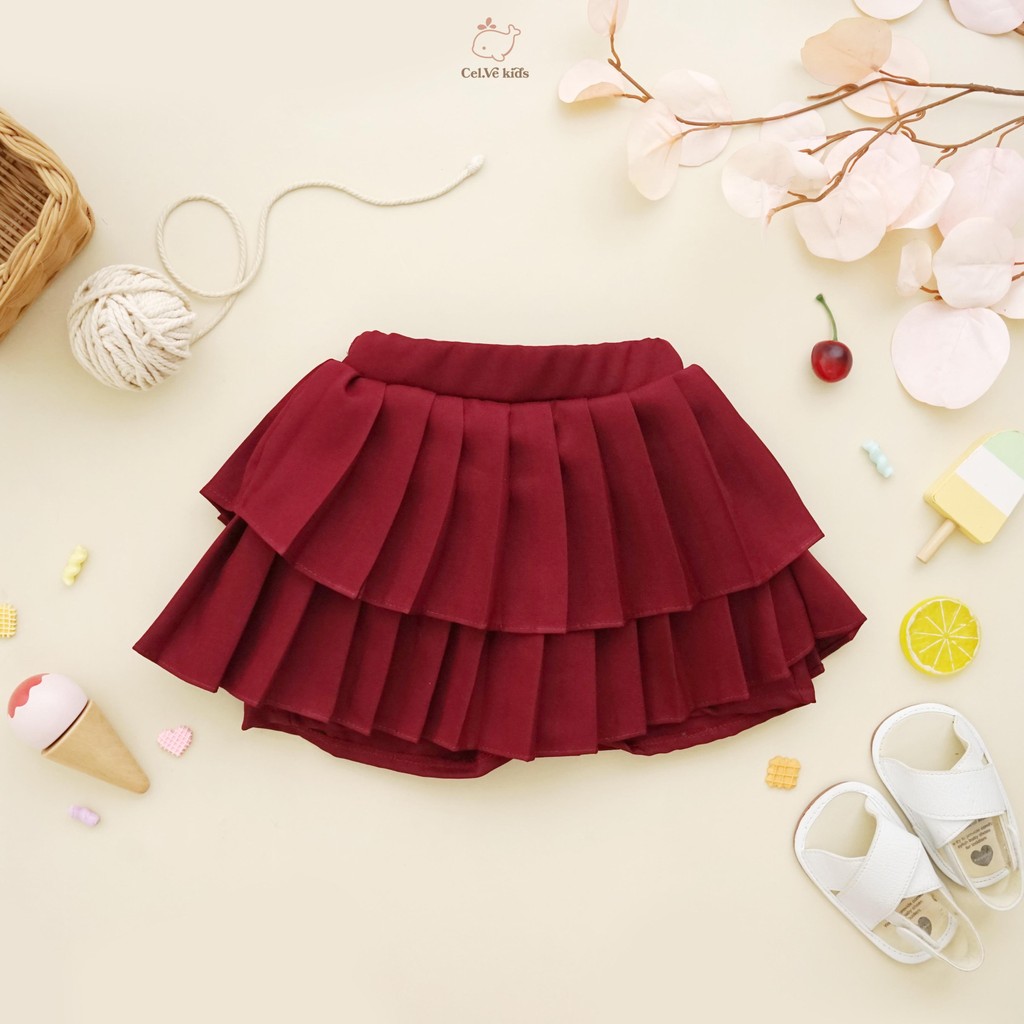 CELVEkids - Skort Pants Juliette rok celana Anak Perempuan Korean style Bahan Katun twill usia 1-8th