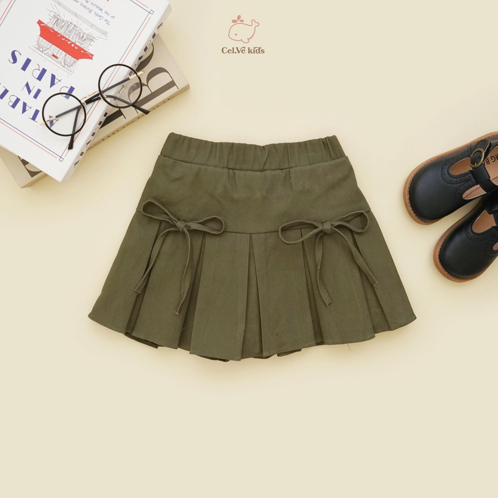 Celvekids - Skort Pants Clement Rok Celana Anak Perempuan Korean Style Bahan Chinos Usia 1-8th