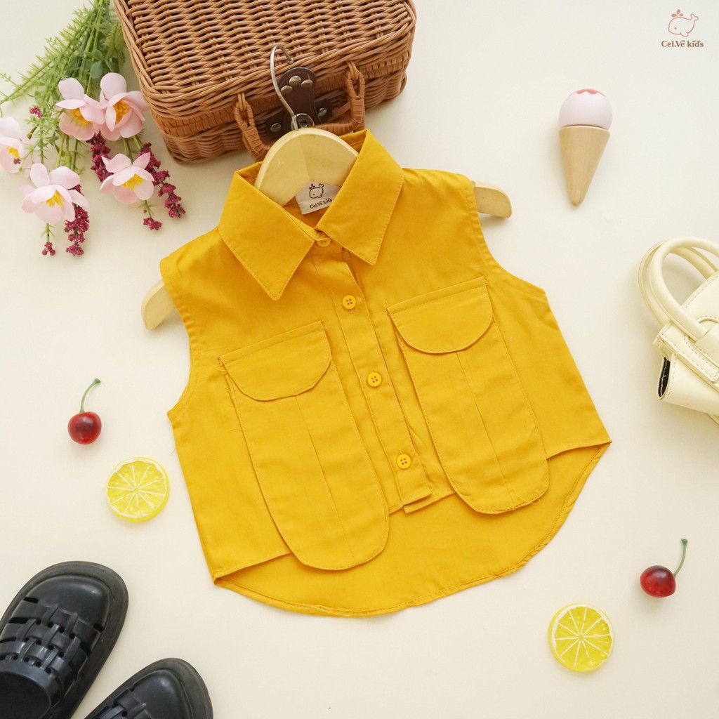 CELVEkids - Maudy Atasan Anak Perempuan Korean style Bahan Katun Jepang usia 1-5th