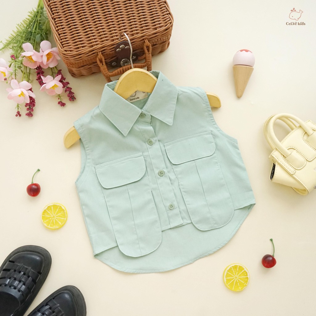 CELVEkids - Maudy Atasan Anak Perempuan Korean style Bahan Katun Jepang usia 1-5th