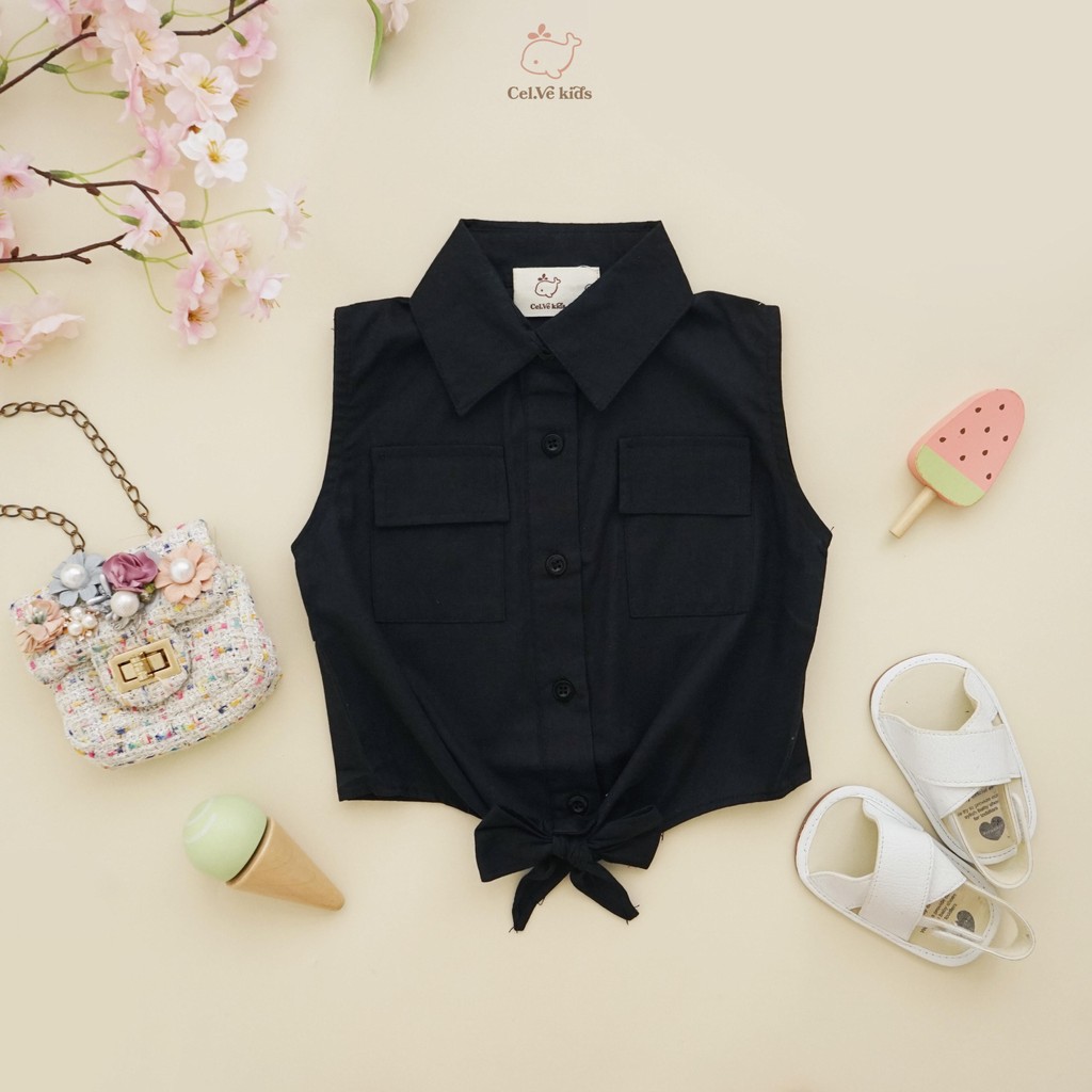 CELVEkids - Cindy Atasan Anak Perempuan Korean style Bahan Katun Poplin usia 1-5th