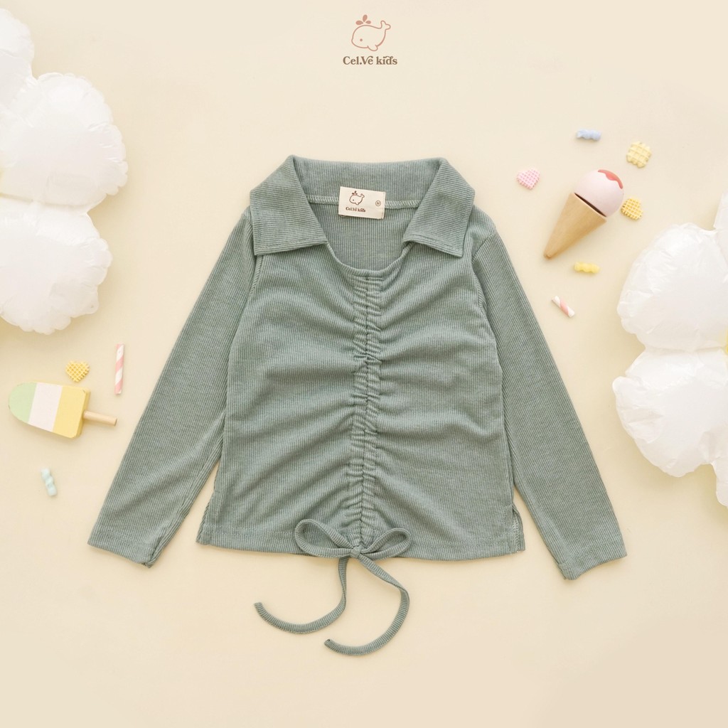 Celvekids - Top Chika Atasan Blouse Anak Perempuan Korean Style Bahan Knit Usia 1-5th