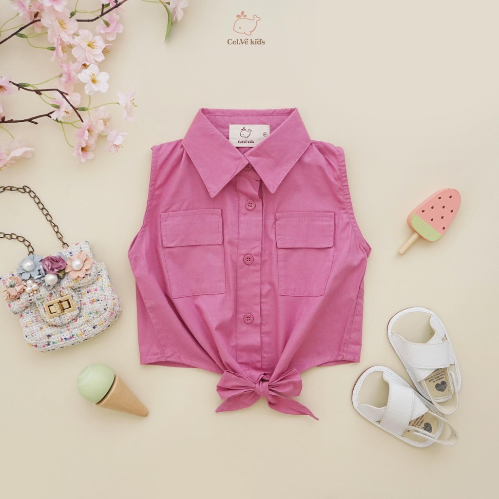 CELVEkids - Cindy Atasan Anak Perempuan Korean style Bahan Katun Poplin usia 1-5th