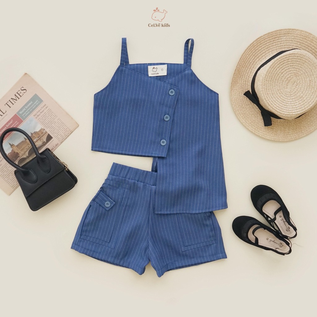 CELVEkids - Stelan Venice Set Baju celana Anak Perempuan Korean style semiwool usia 1-5th