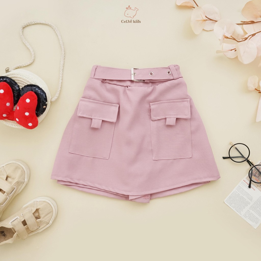 Celvekids - Skort Pants Elysia Rok Celana Anak Perempuan Korean Style Bahan Semiwool Usia 1-8th