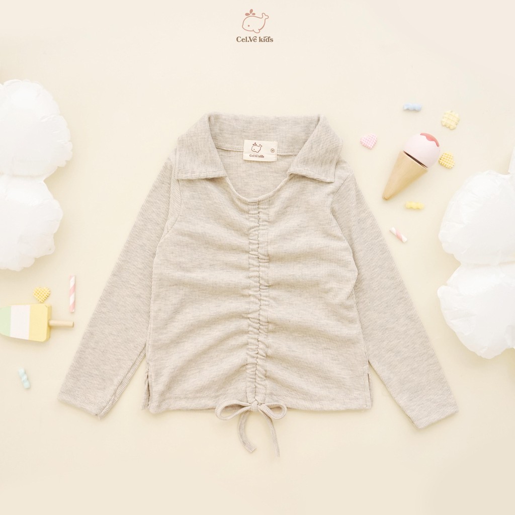 Celvekids - Top Chika Atasan Blouse Anak Perempuan Korean Style Bahan Knit Usia 1-5th