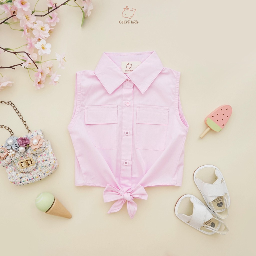 CELVEkids - Cindy Atasan Anak Perempuan Korean style Bahan Katun Poplin usia 1-5th
