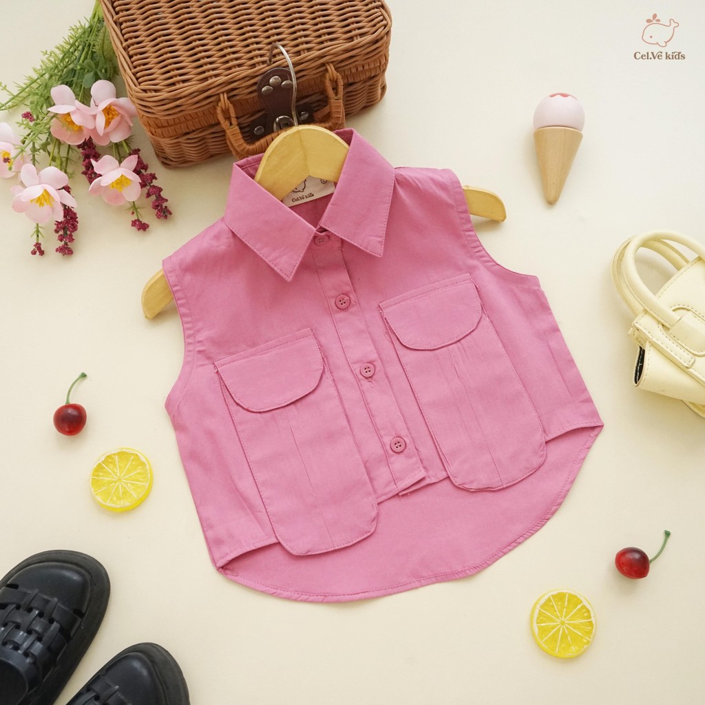 CELVEkids - Maudy Atasan Anak Perempuan Korean style Bahan Katun Jepang usia 1-5th